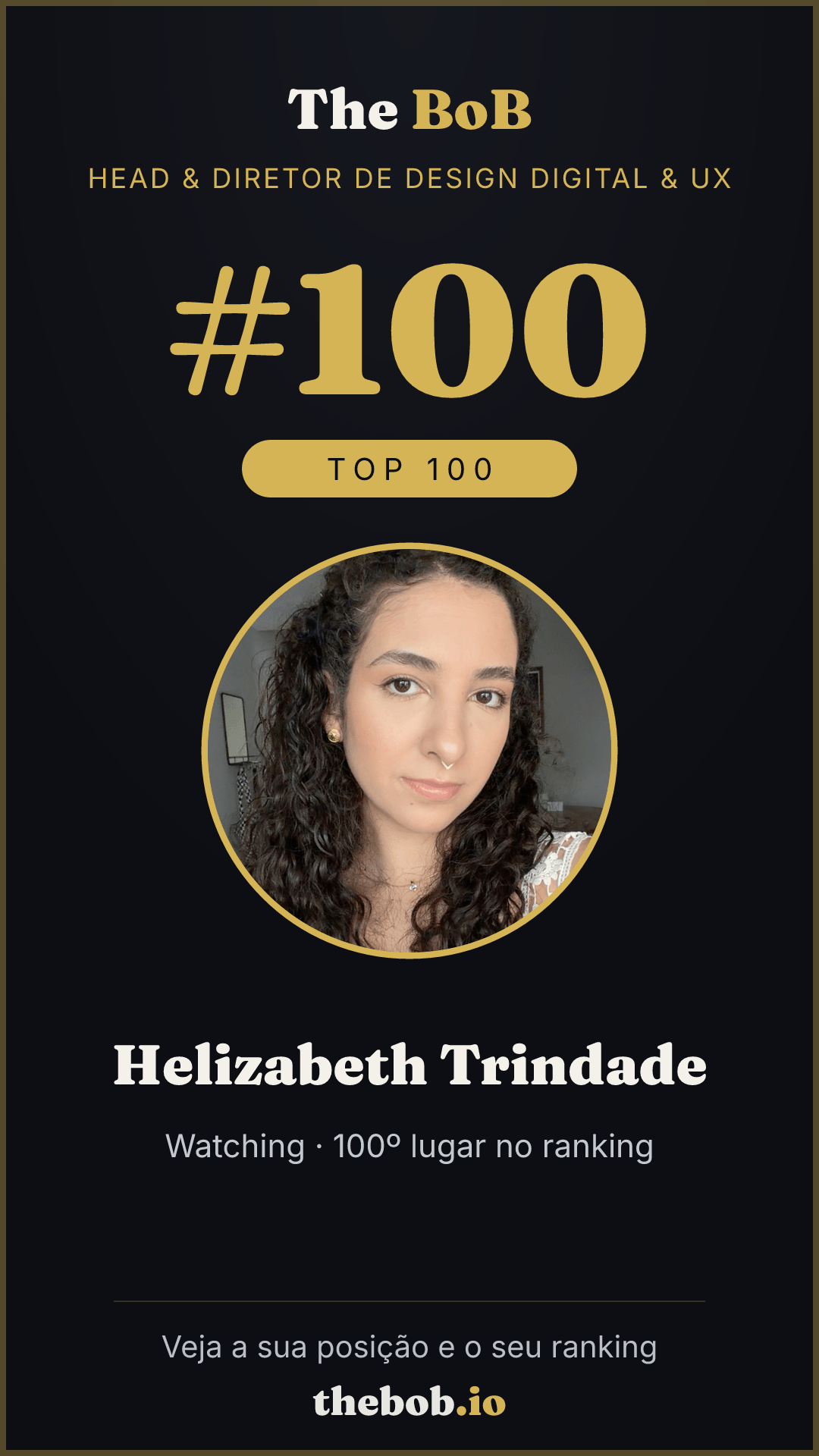 Selo The BoB · Helizabeth Trindade