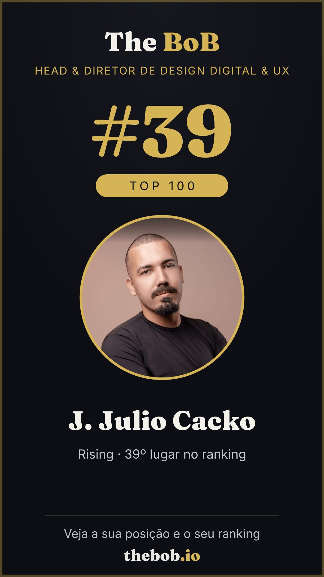 Selo The BoB · J. Julio Cacko