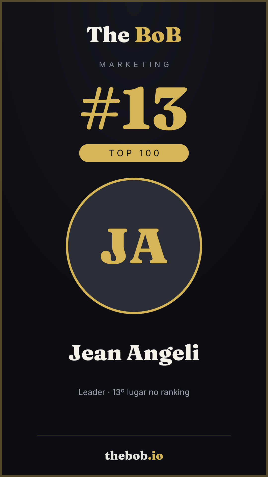 Selo The BoB · Jean Angeli