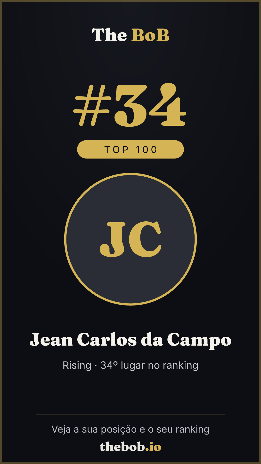 Selo The BoB · Jean Carlos da Campo