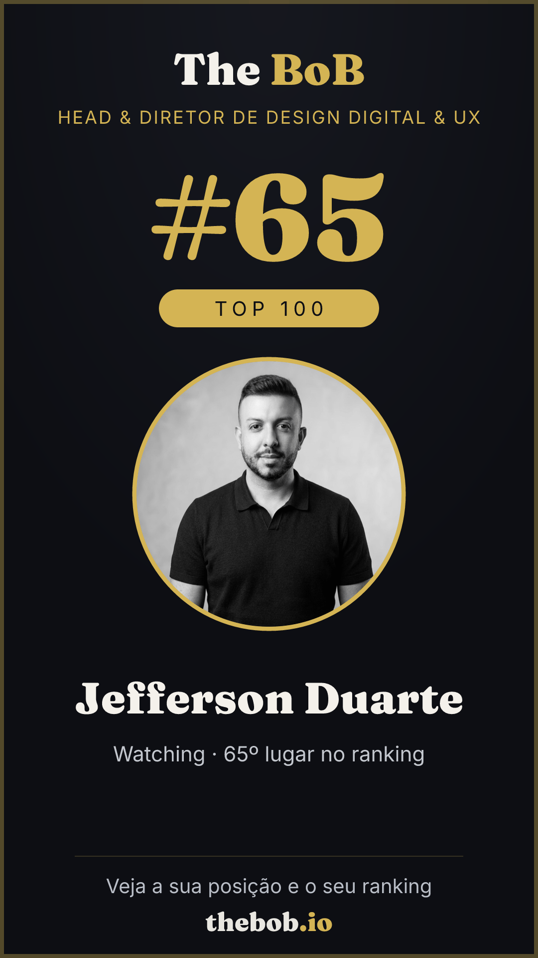 Selo The BoB · Jefferson Duarte