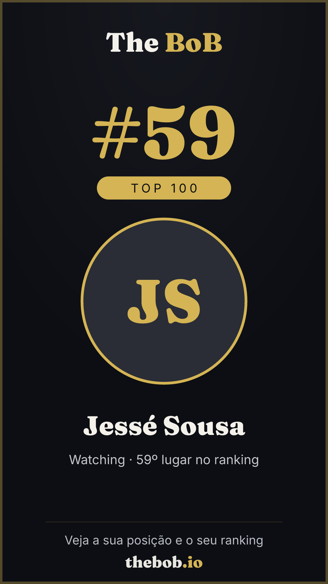 Selo The BoB · Jessé Sousa