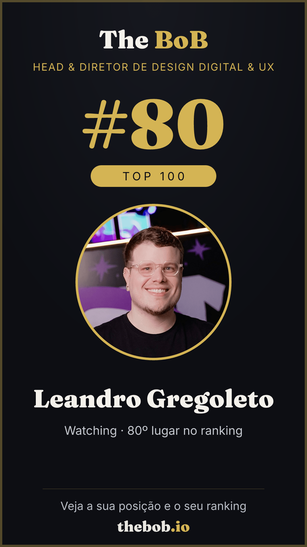 Selo The BoB · Leandro Gregoleto