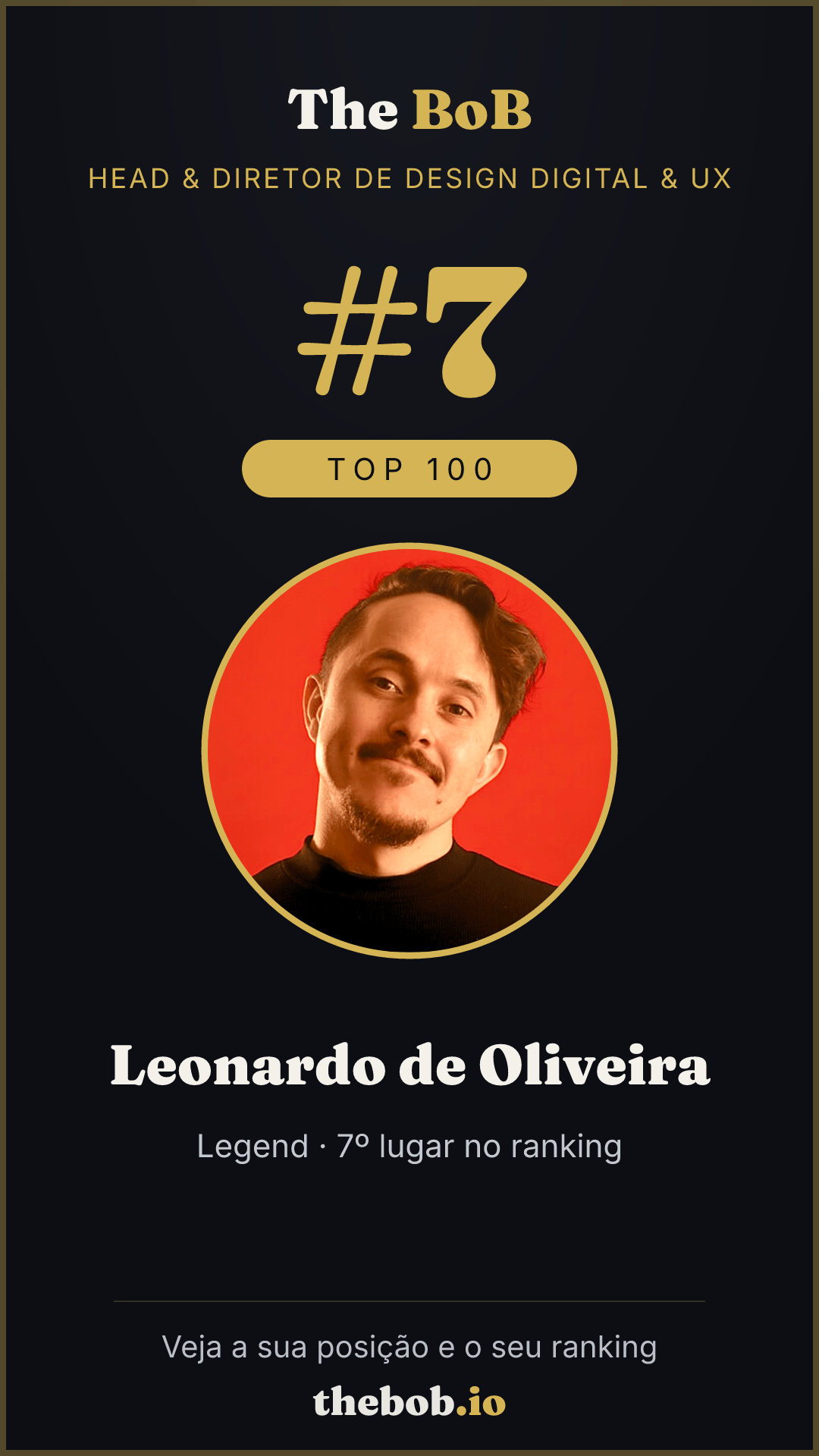 Selo The BoB · Leonardo de Oliveira