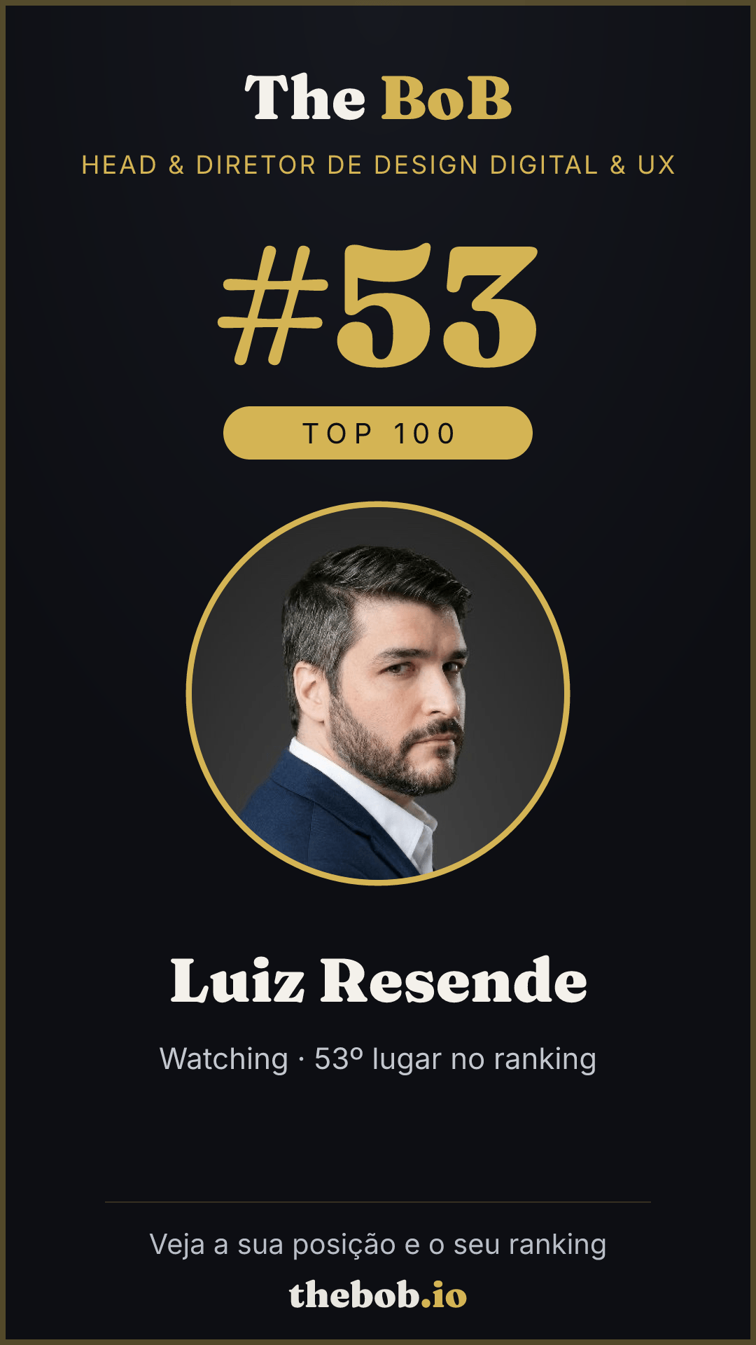 Selo The BoB · Luiz Resende