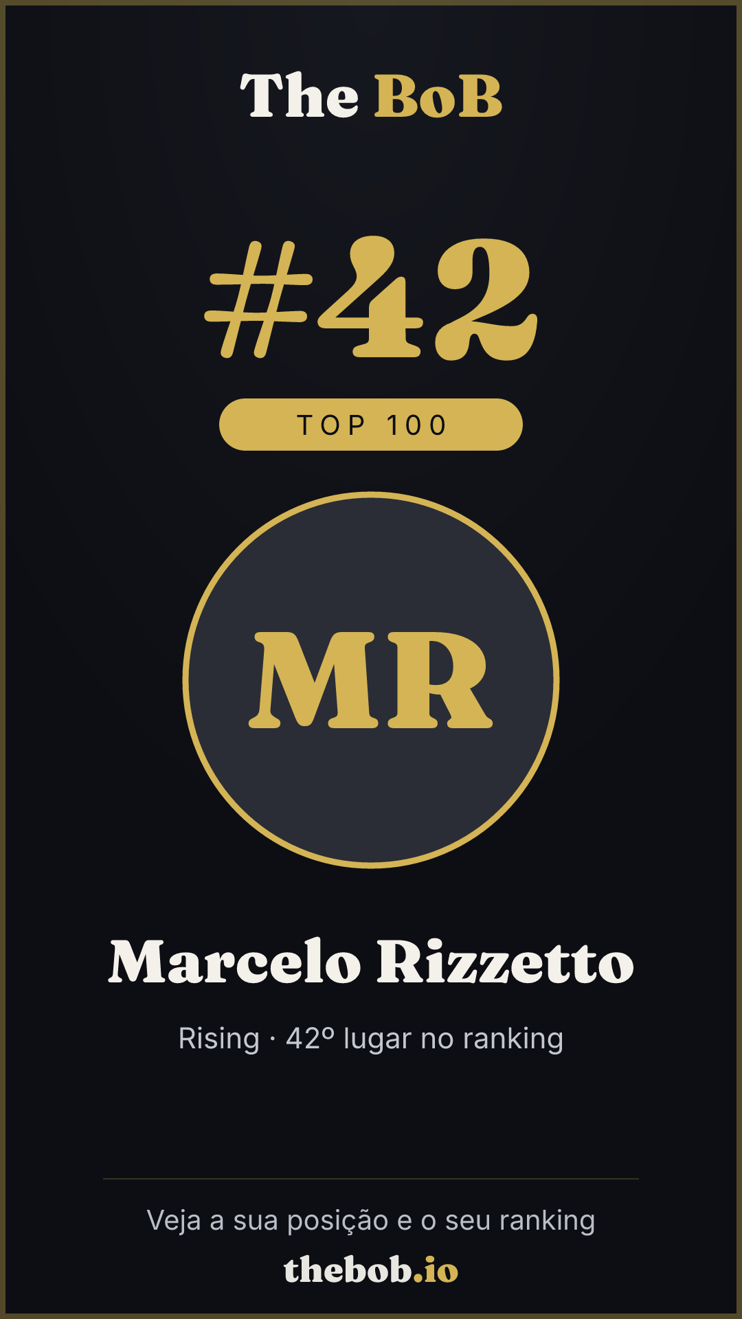Selo The BoB · Marcelo Rizzetto
