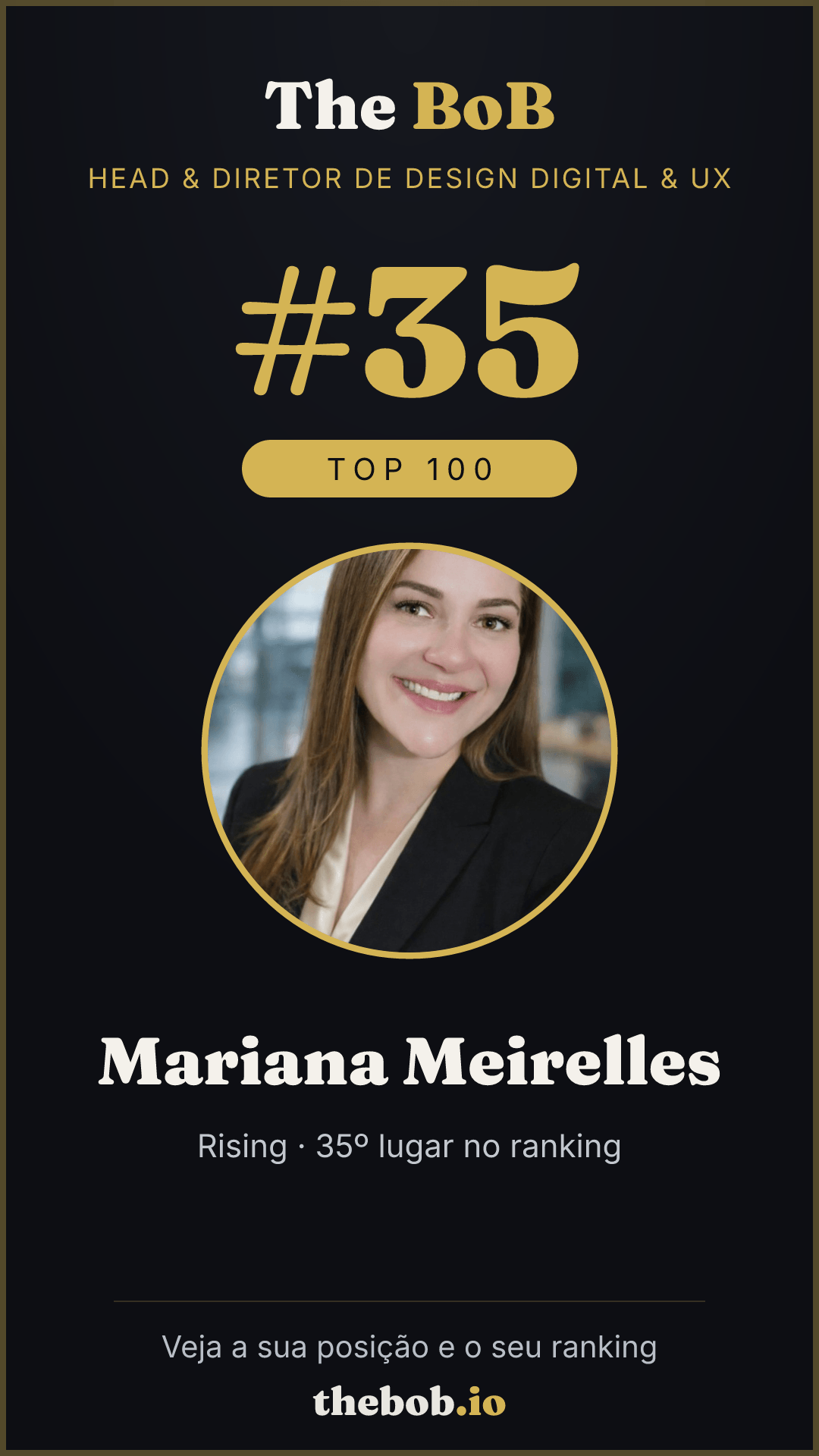 Selo The BoB · Mariana Meirelles