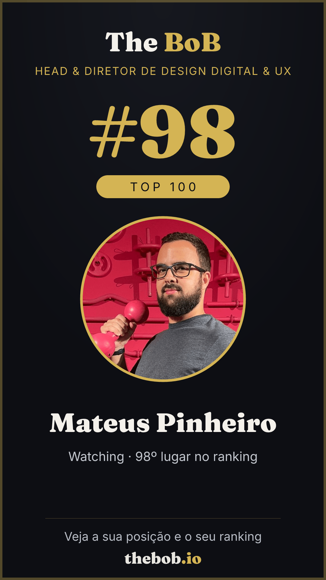 Selo The BoB · Mateus Pinheiro