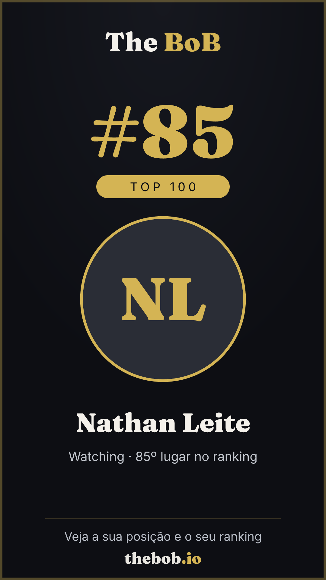 Selo The BoB · Nathan Leite