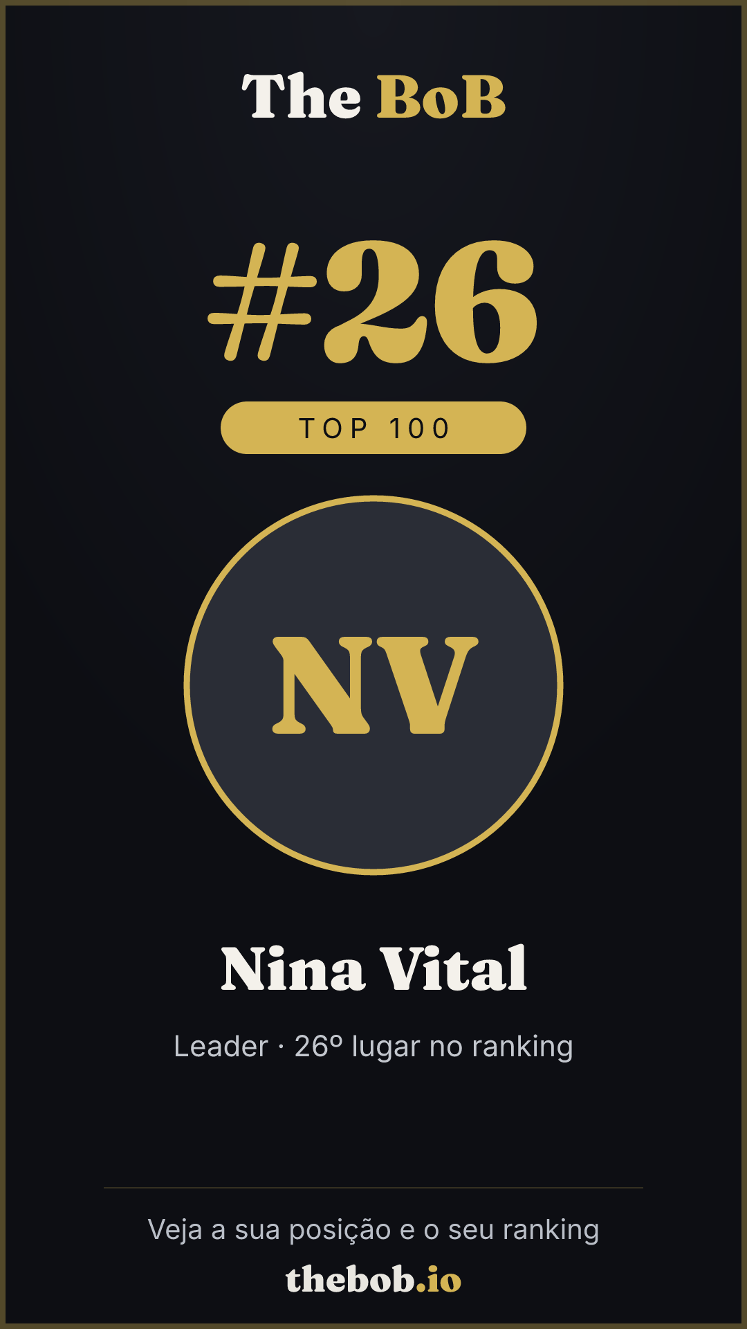 Selo The BoB · Nina Vital