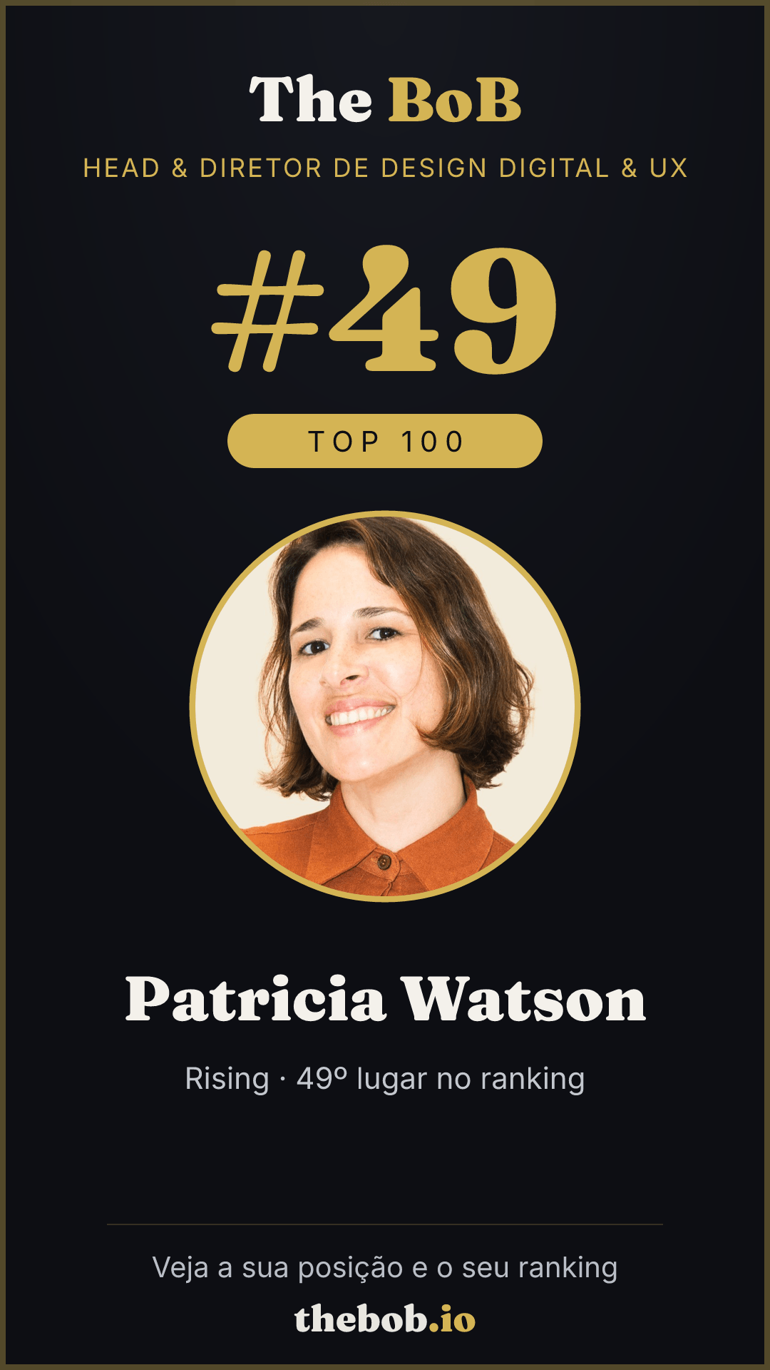 Selo The BoB · Patricia Watson