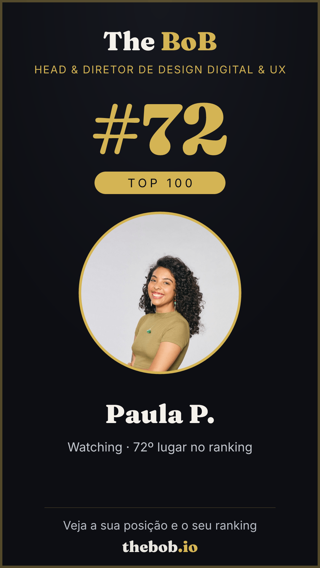 Selo The BoB · Paula P.