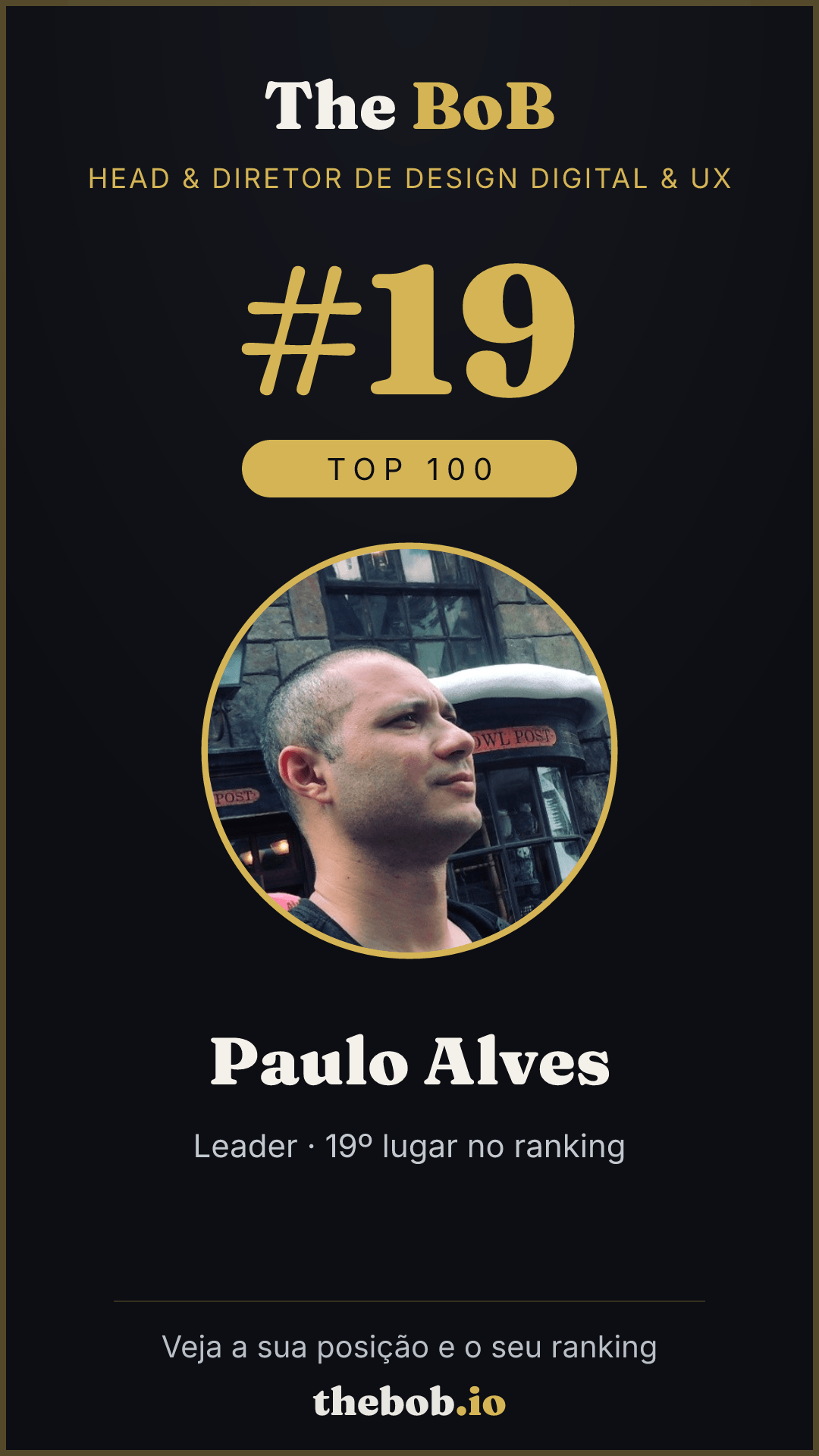 Selo The BoB · Paulo Alves