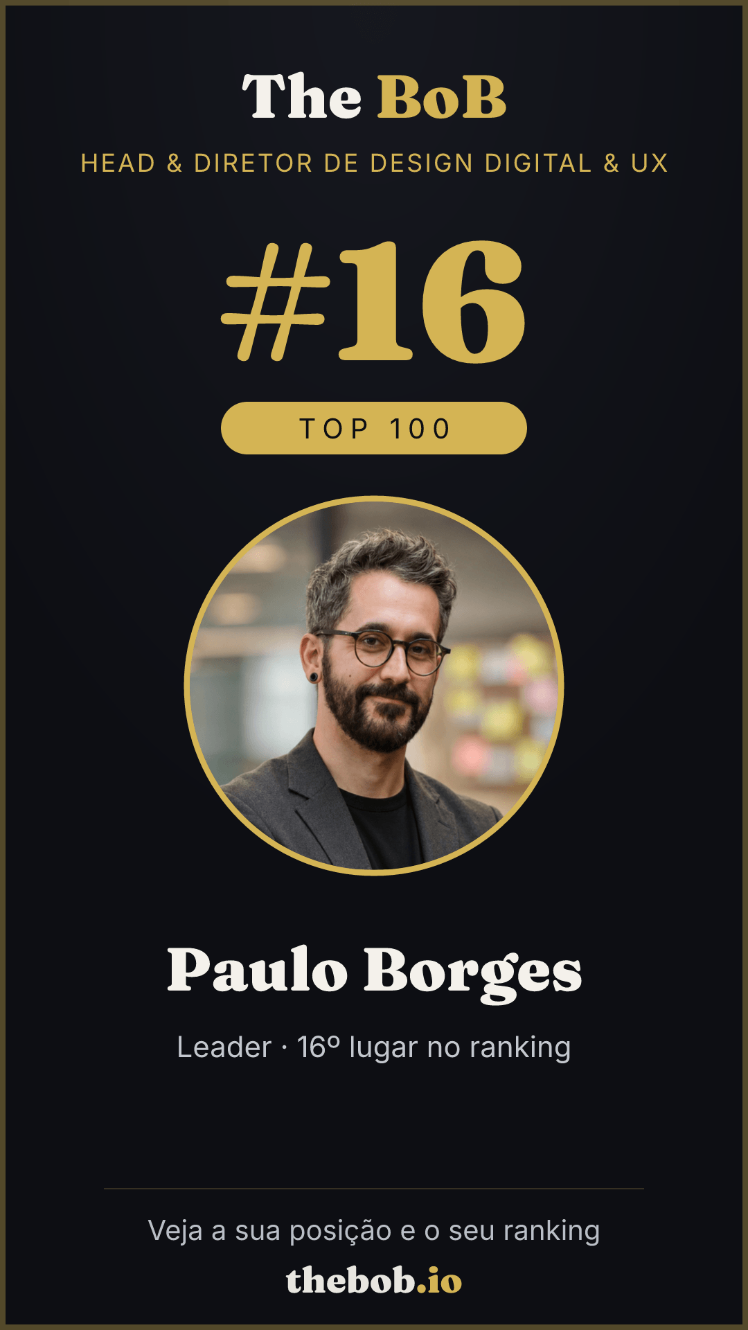Selo The BoB · Paulo Borges
