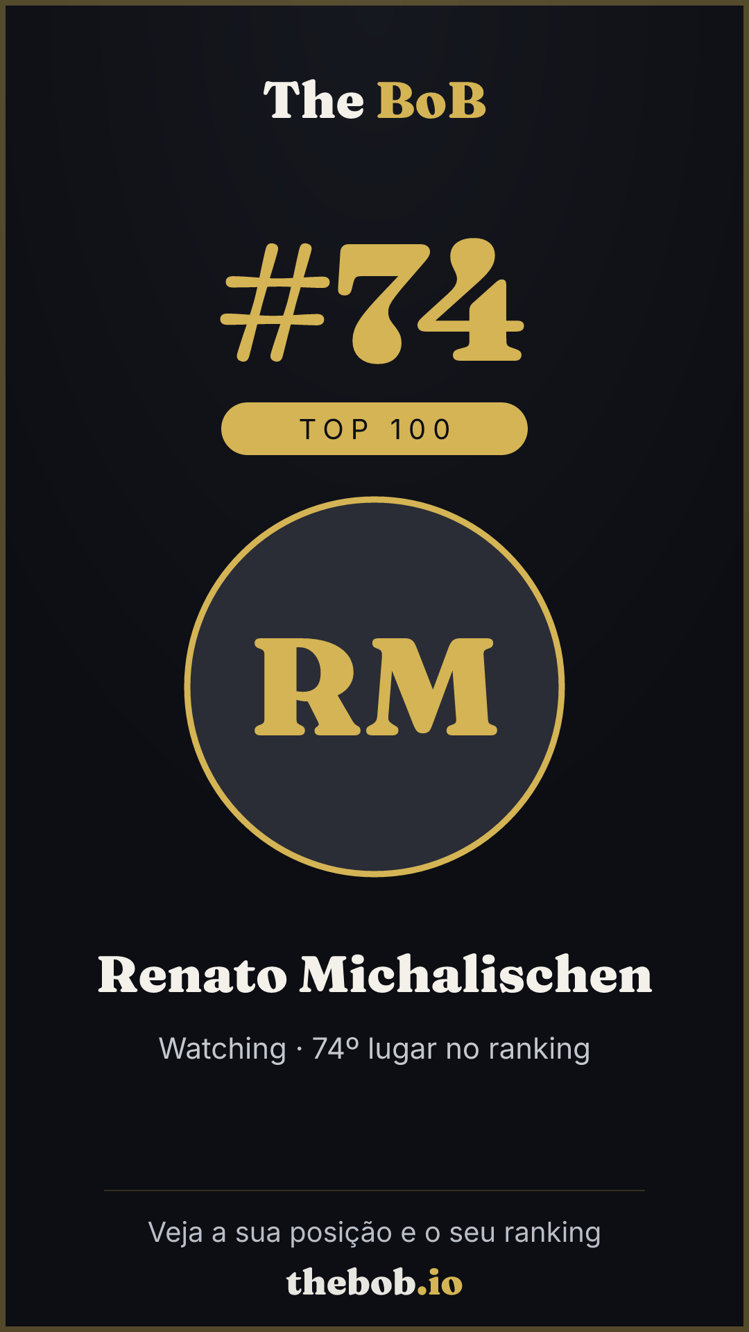 Selo The BoB · Renato Michalischen