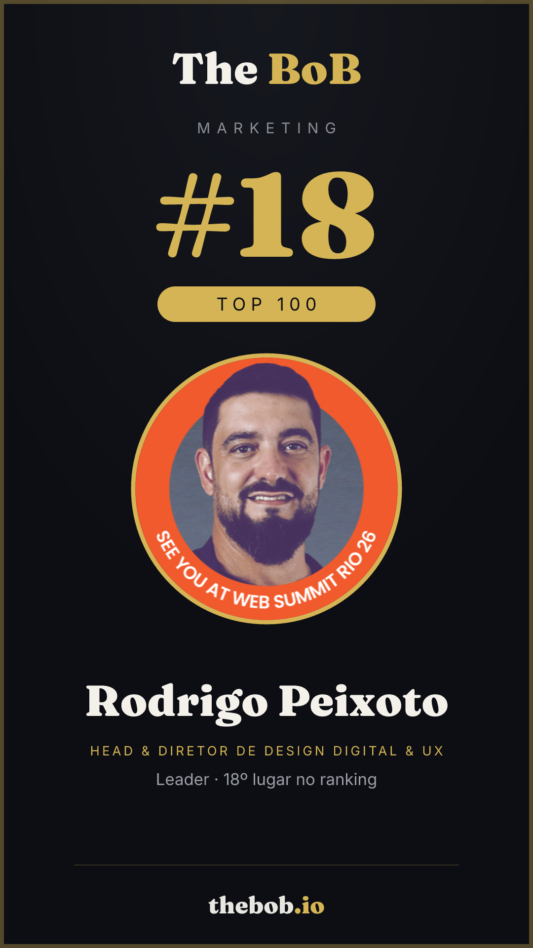 Selo The BoB · Rodrigo Peixoto
