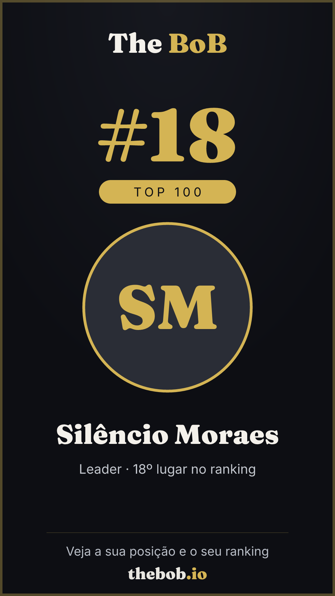 Selo The BoB · Silêncio Moraes