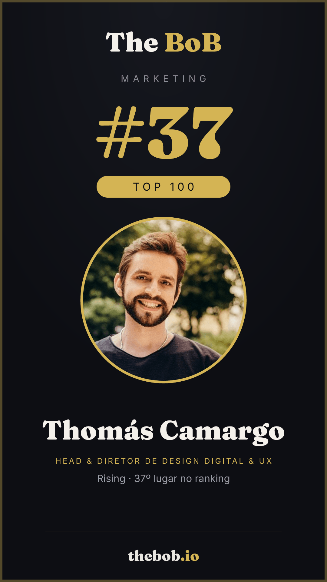 Selo The BoB · Thomás Camargo