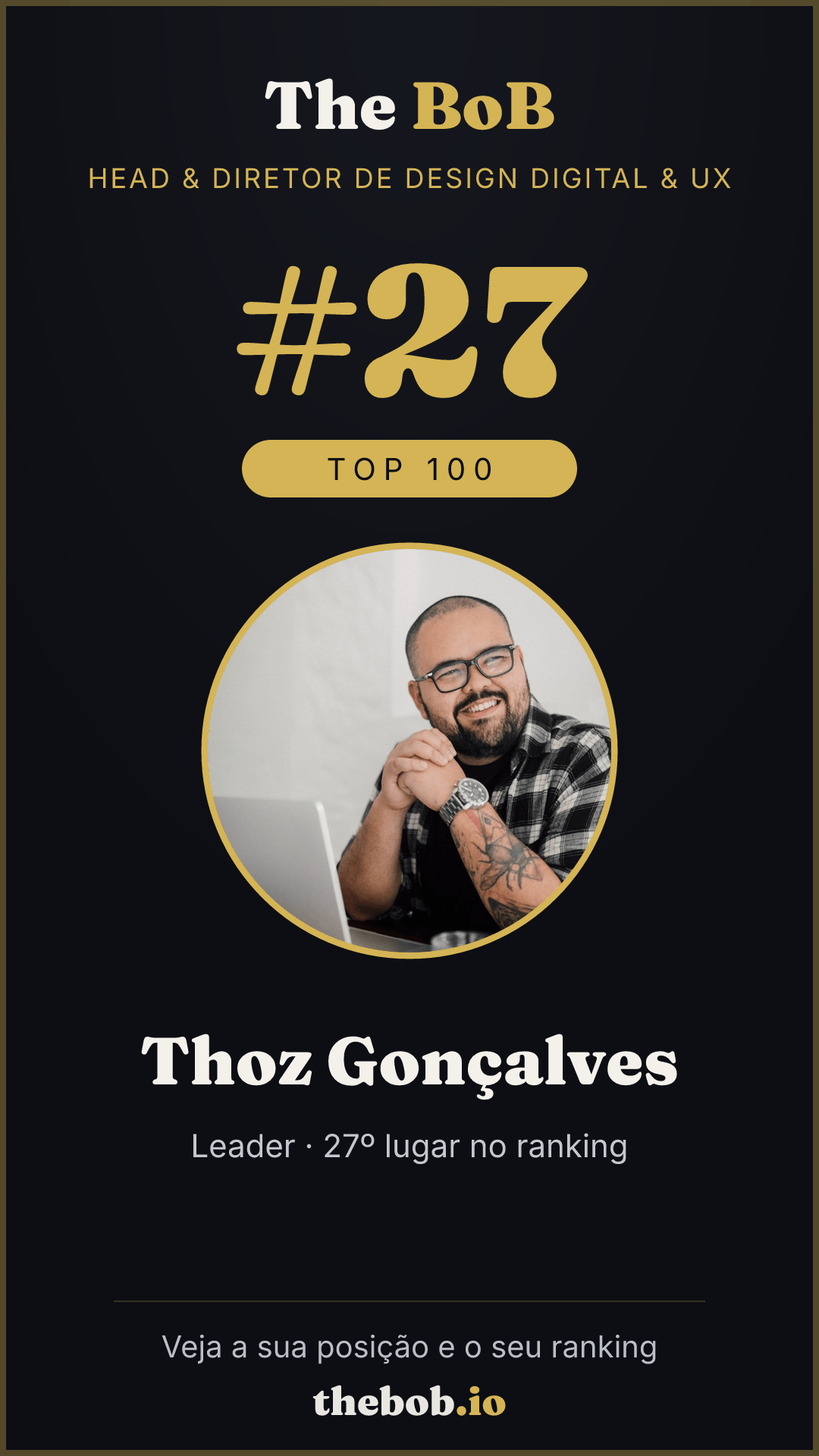 Selo The BoB · Thoz Gonçalves