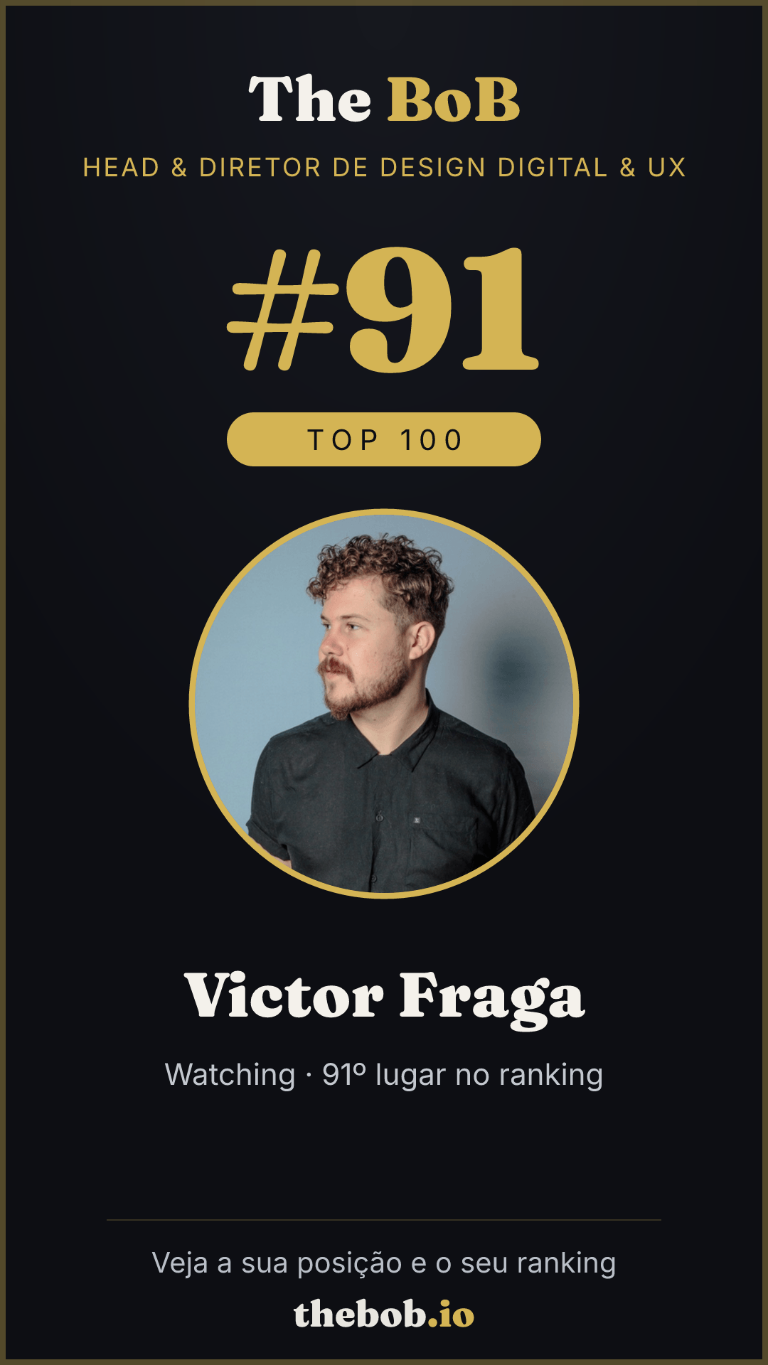 Selo The BoB · Victor Fraga