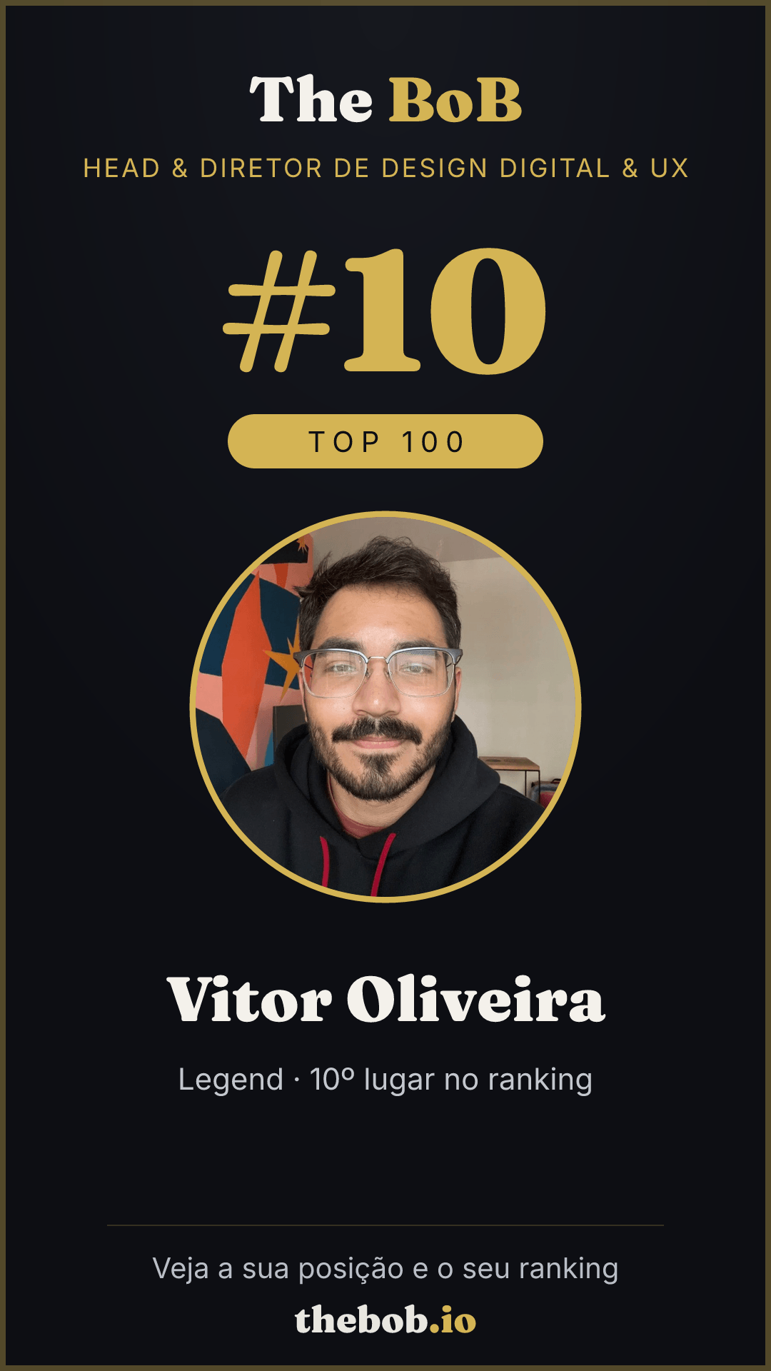 Selo The BoB · Vitor Oliveira