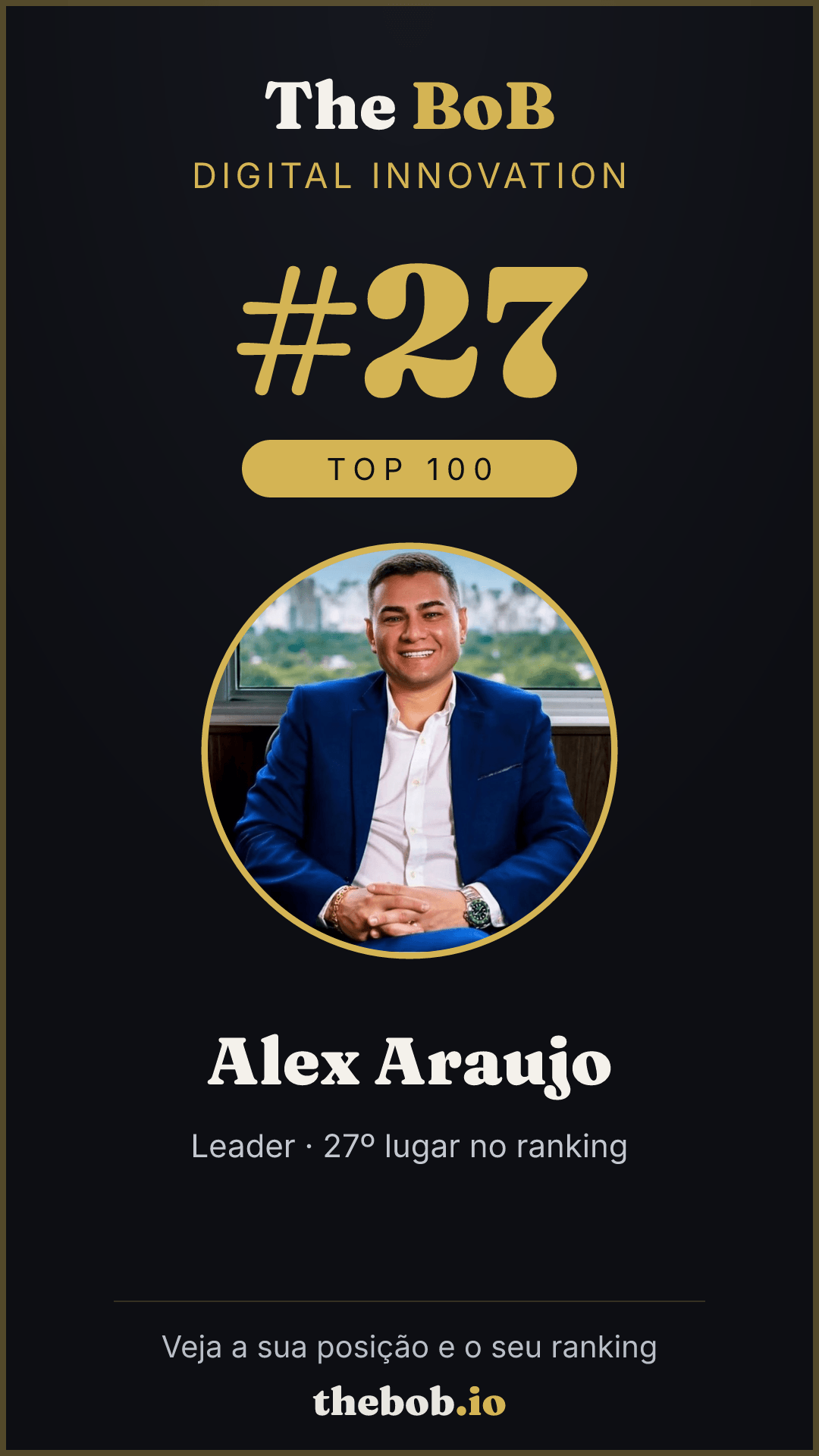 Selo The BoB · Alex Araujo