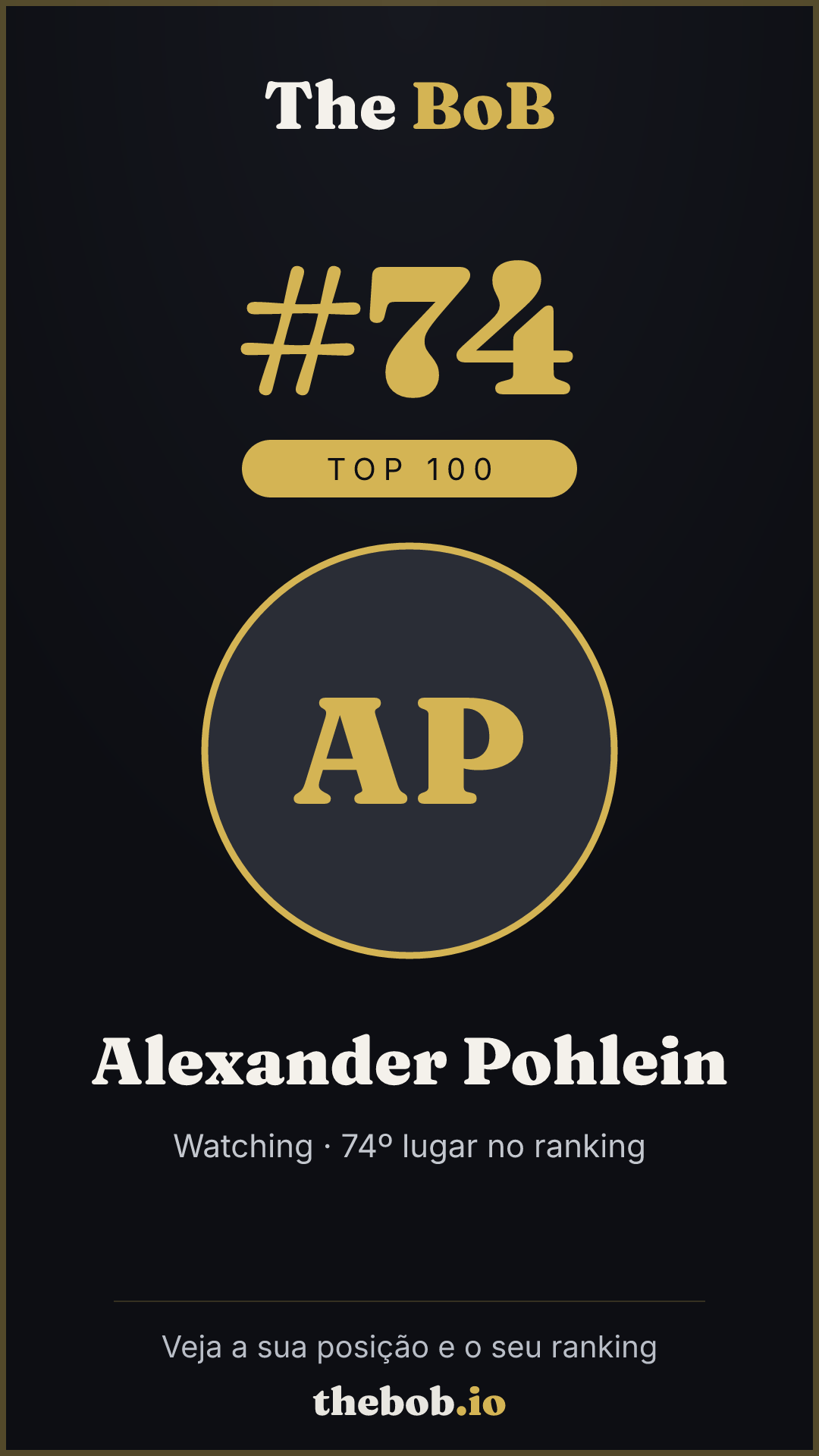 Selo The BoB · Alexander Pohlein