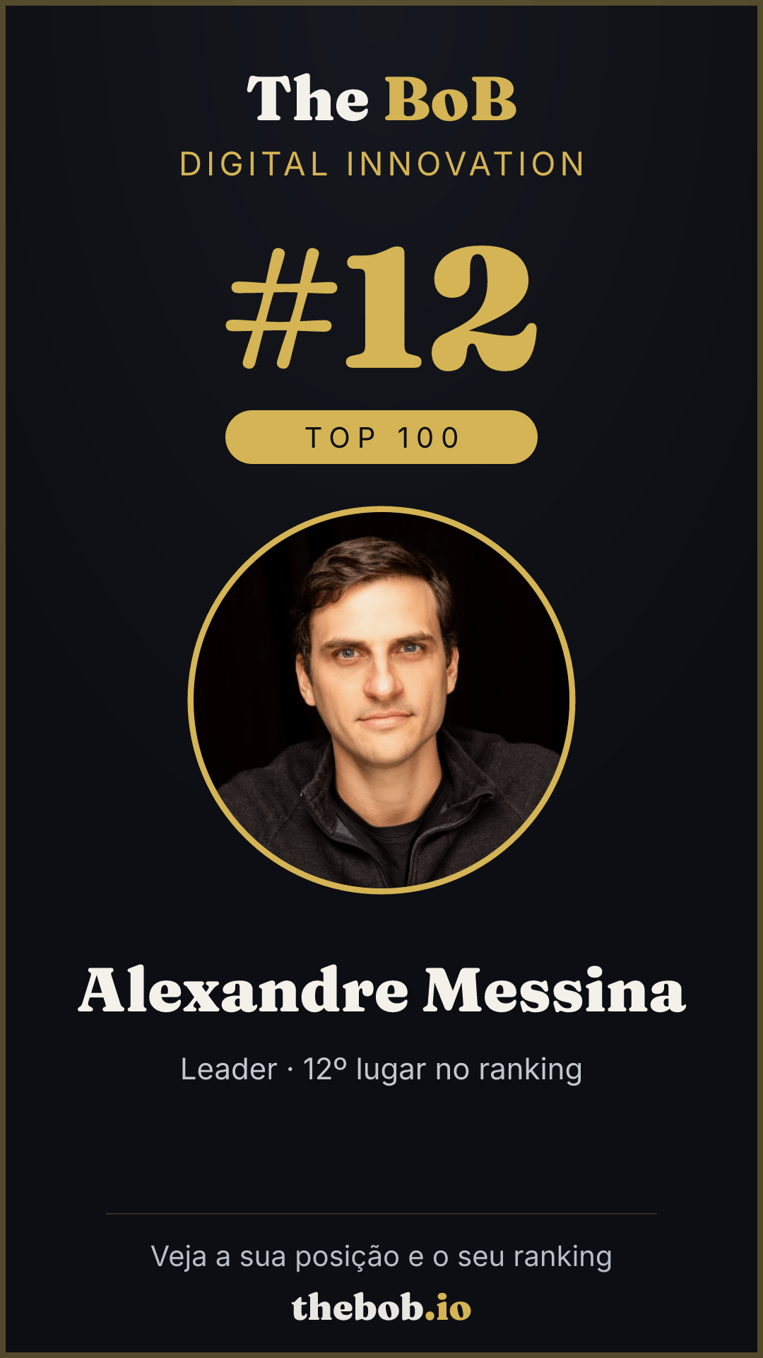Selo The BoB · Alexandre Messina