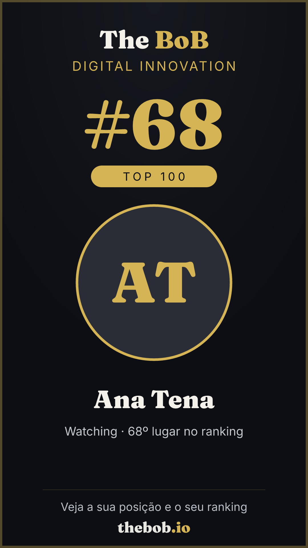 Selo The BoB · Ana Tena