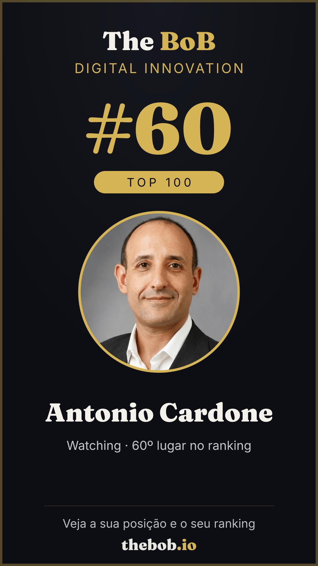 Selo The BoB · Antonio Cardone