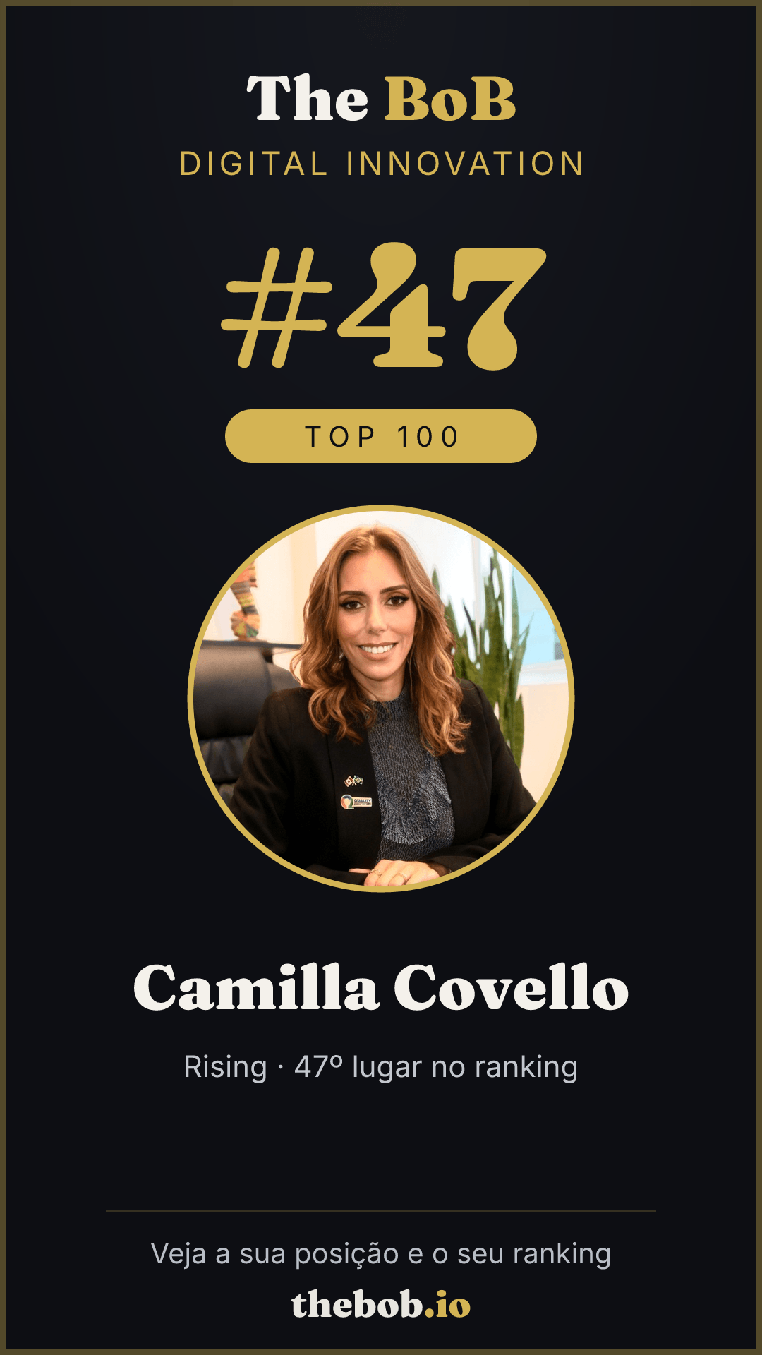 Selo The BoB · Camilla Covello