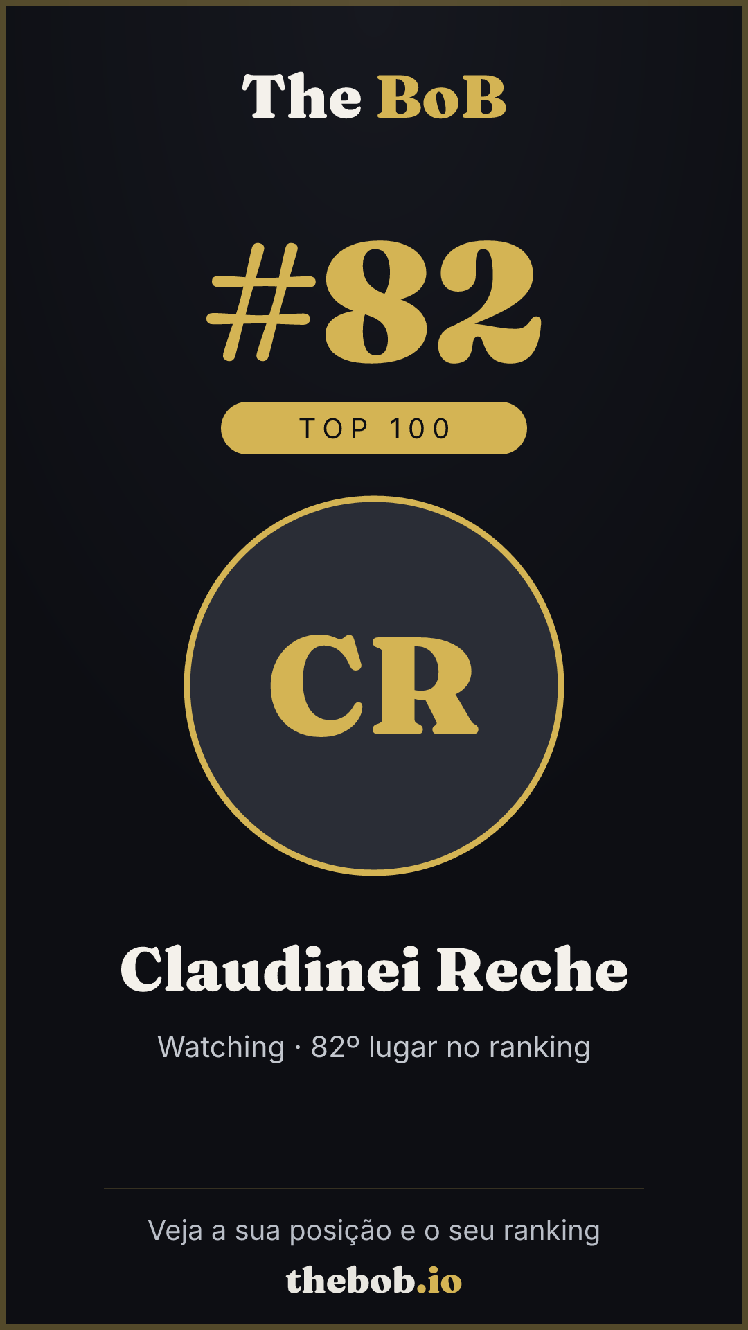 Selo The BoB · Claudinei Reche
