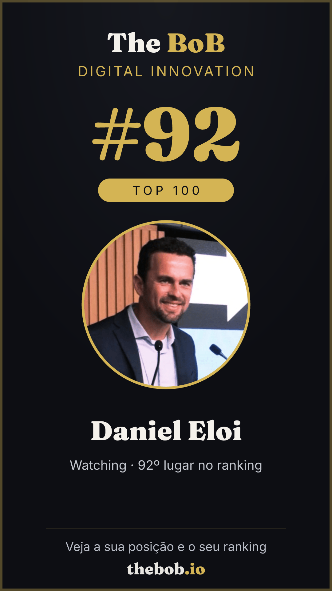 Selo The BoB · Daniel Eloi
