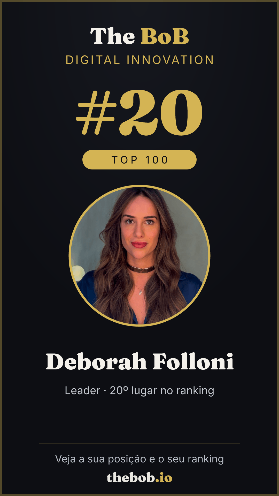 Selo The BoB · Deborah Folloni