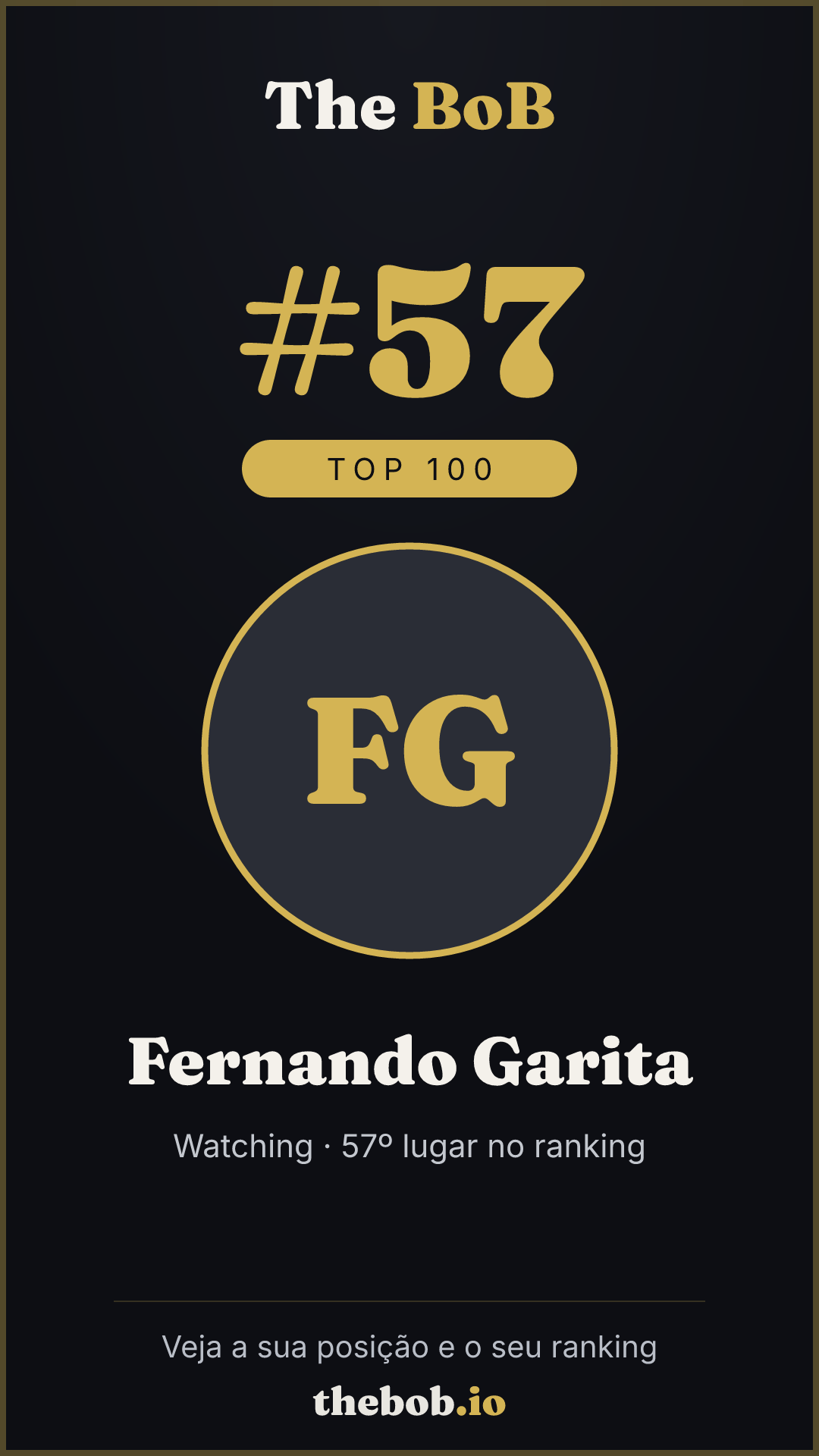 Selo The BoB · Fernando Garita