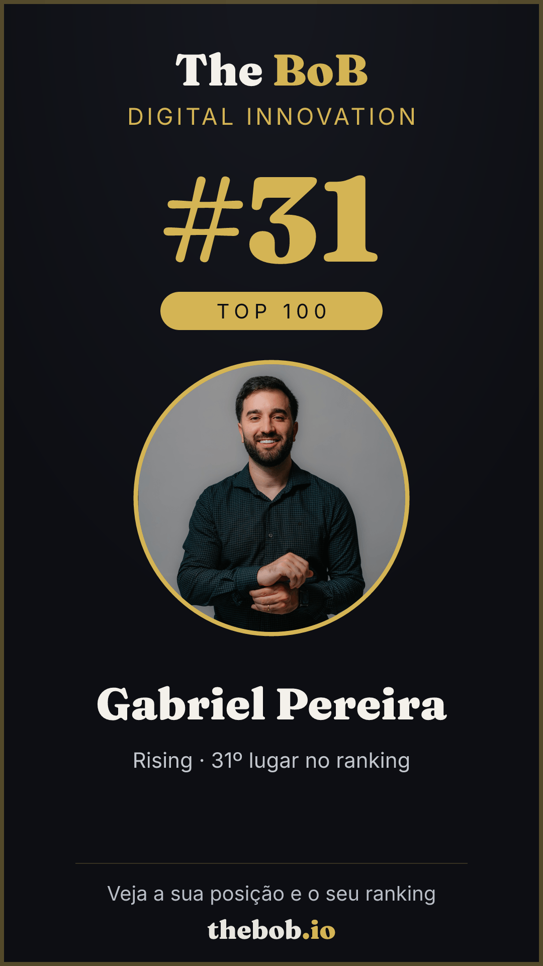 Selo The BoB · Gabriel Pereira