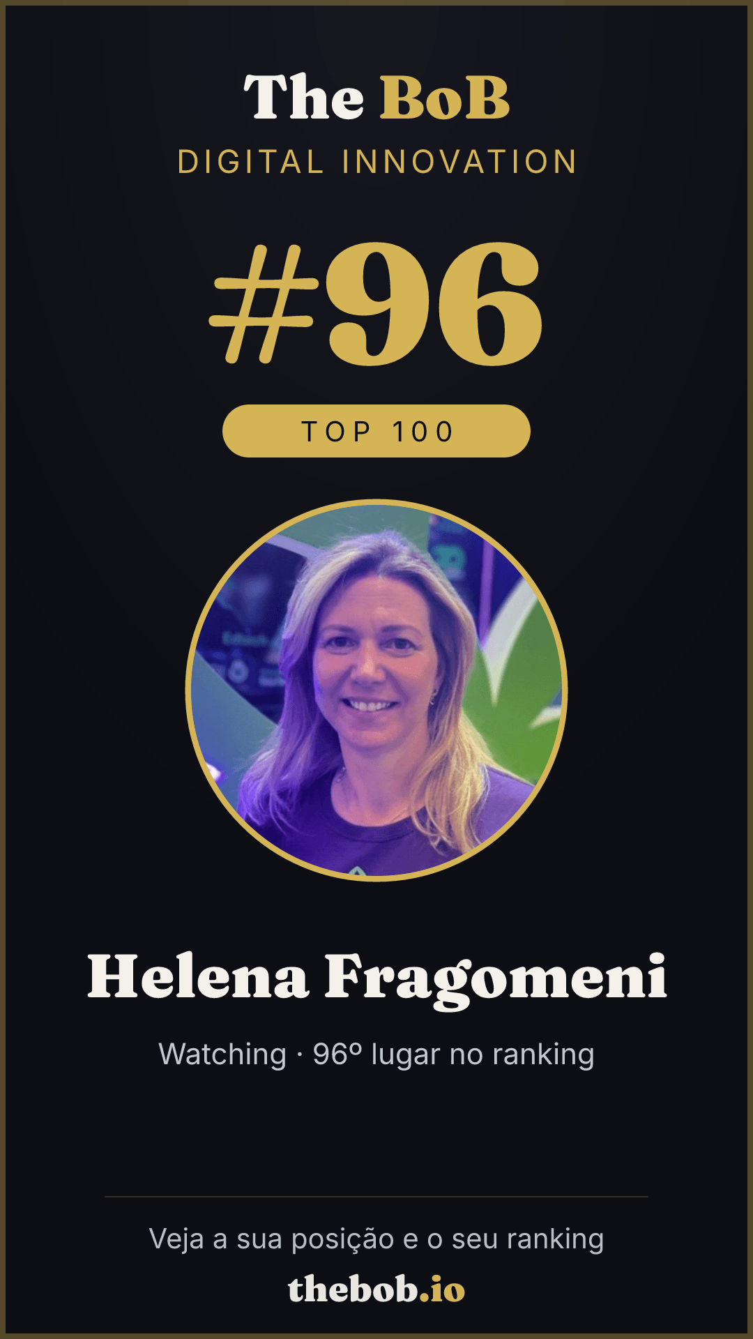 Selo The BoB · Helena Fragomeni