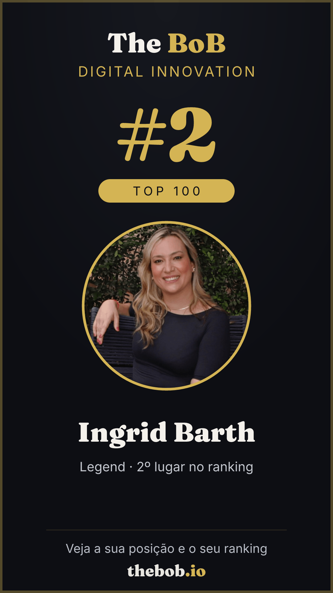 Selo The BoB · Ingrid Barth