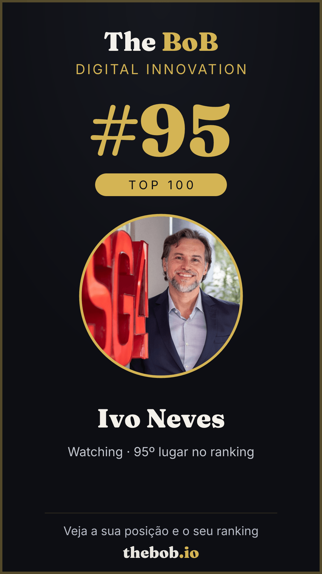 Selo The BoB · Ivo Neves
