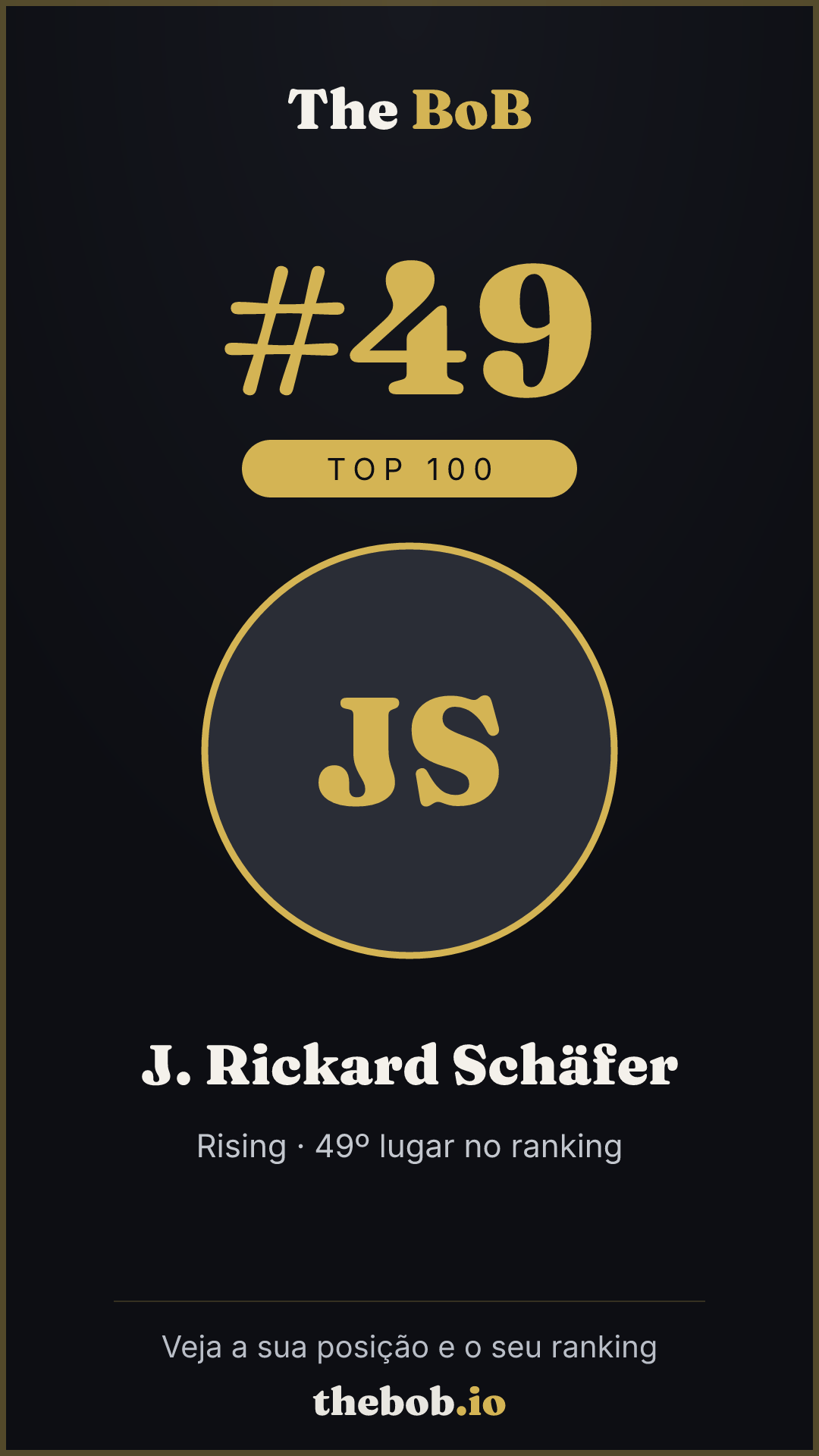 Selo The BoB · J. Rickard Schäfer