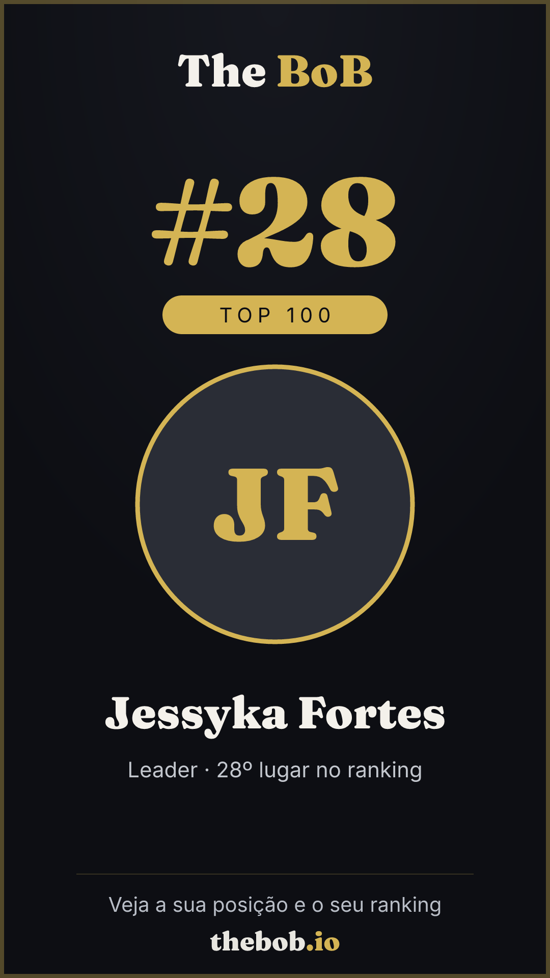 Selo The BoB · Jessyka Fortes