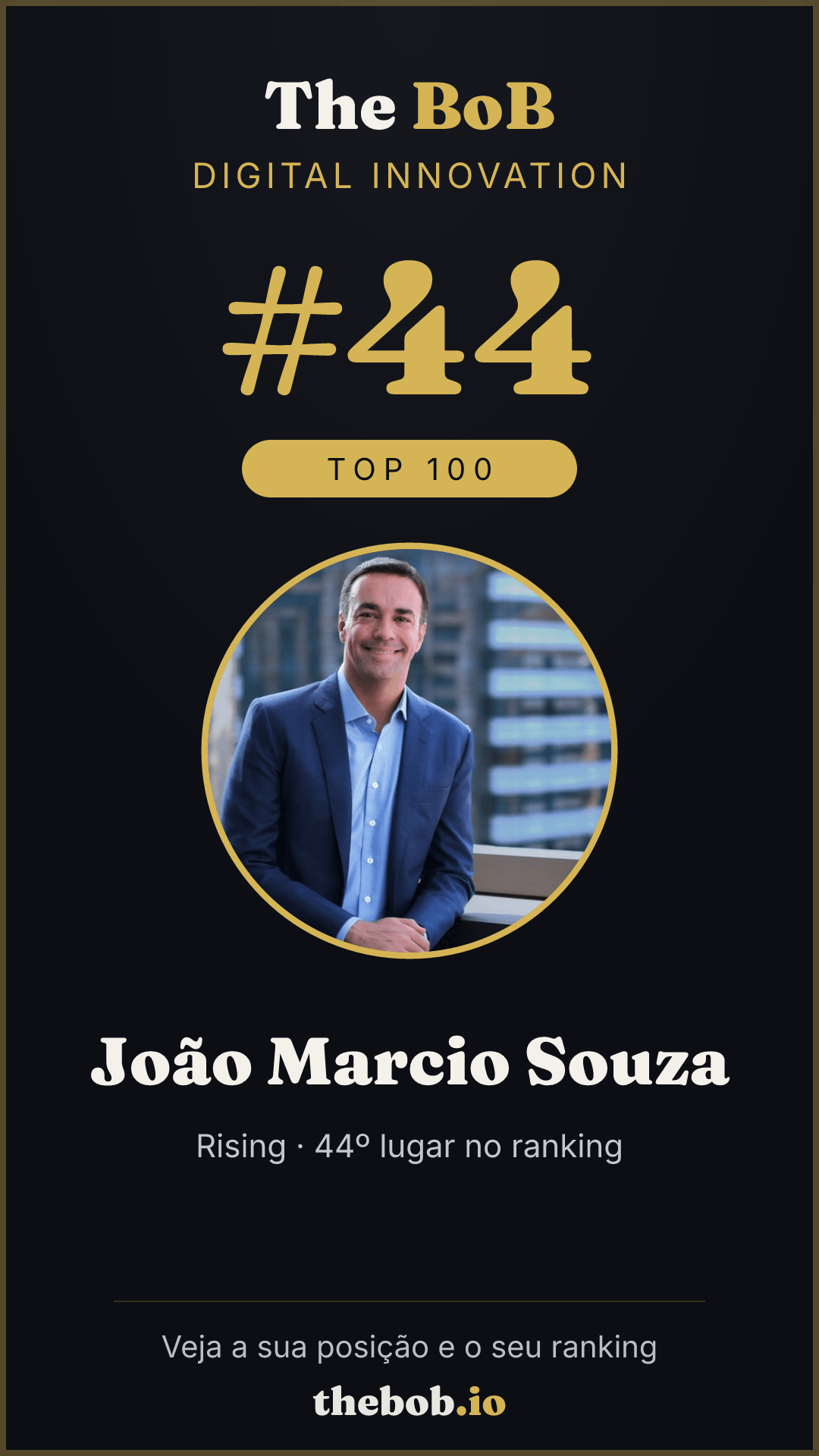 Selo The BoB · João Marcio Souza