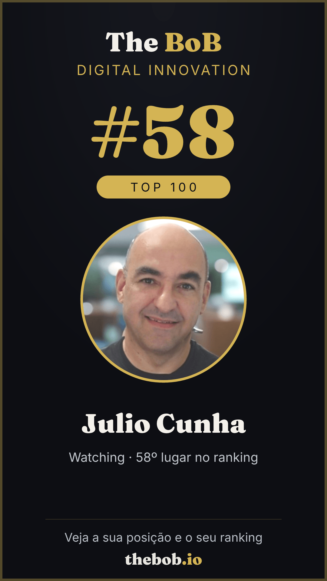Selo The BoB · Julio Cunha