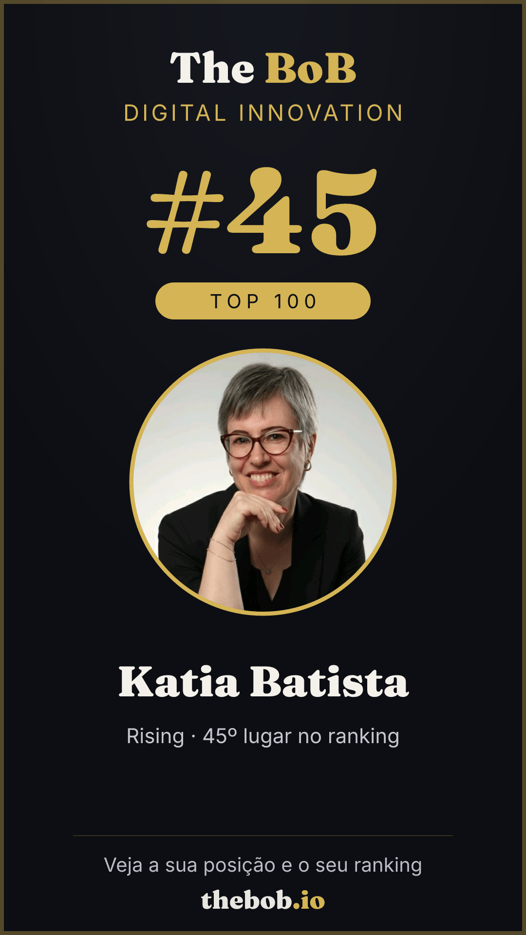 Selo The BoB · Katia Batista