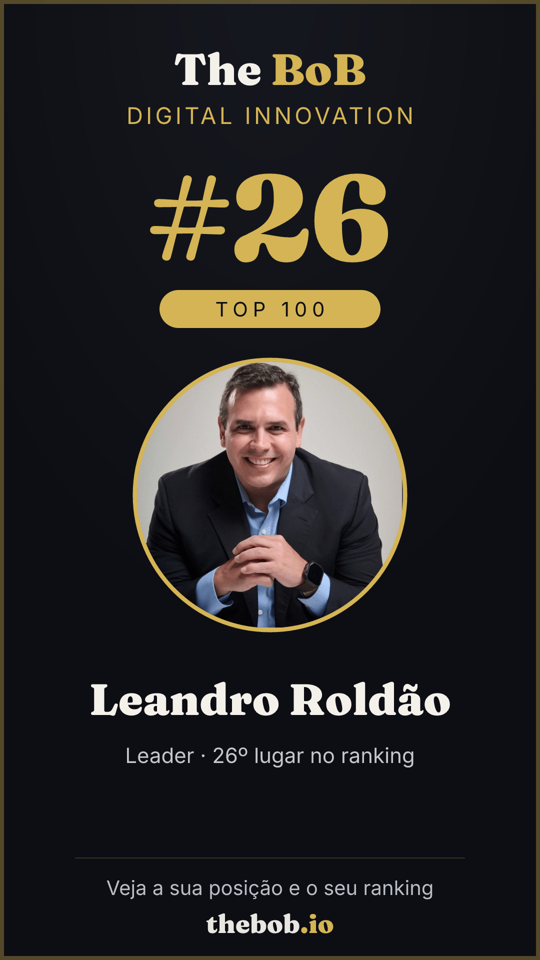 Selo The BoB · Leandro Roldão