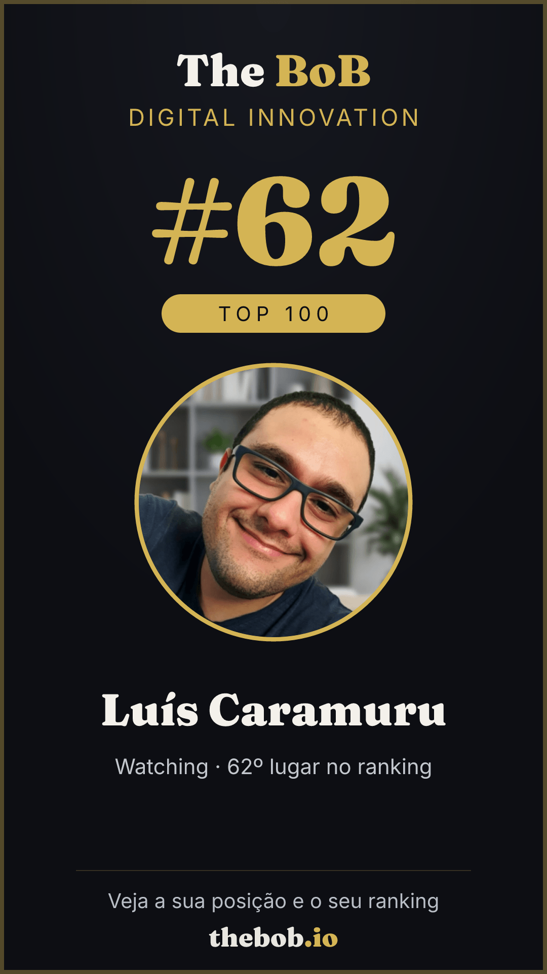 Selo The BoB · Luís Caramuru