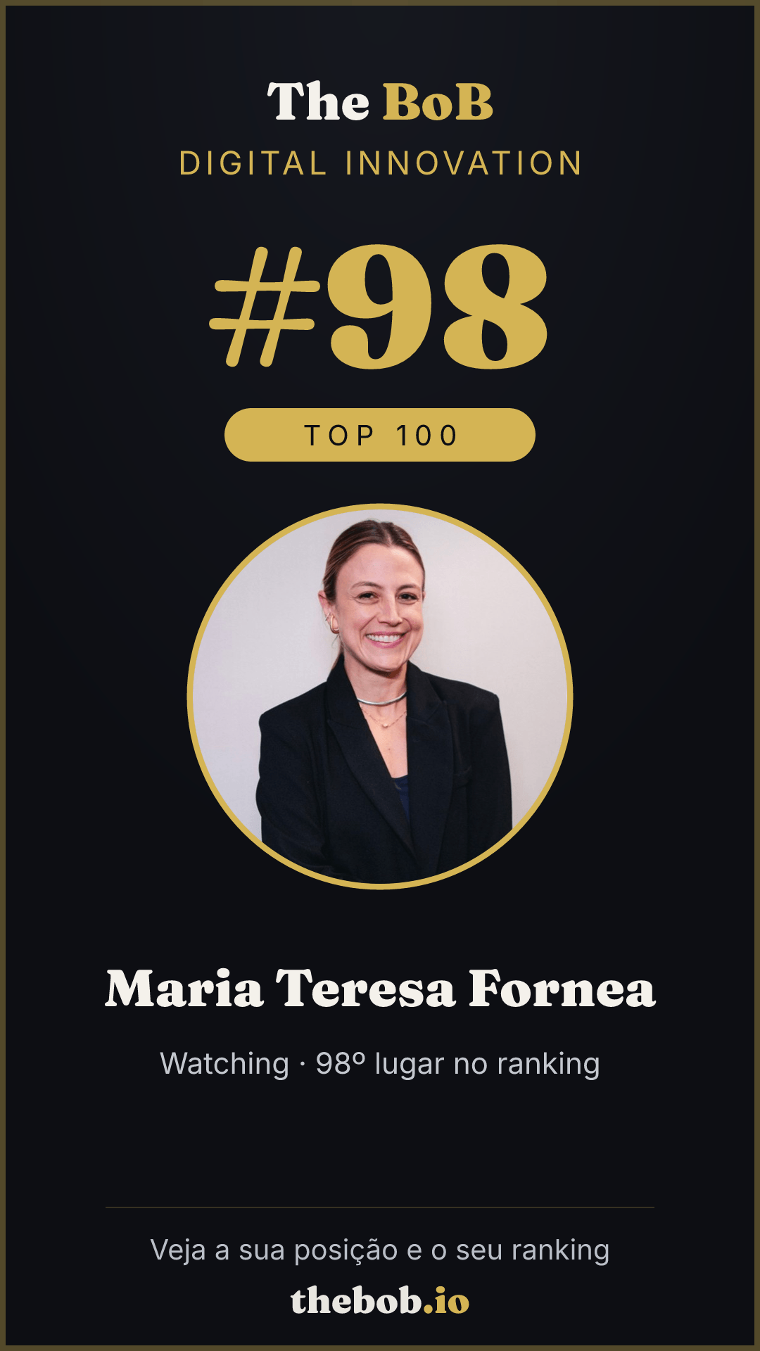 Selo The BoB · Maria Teresa Fornea