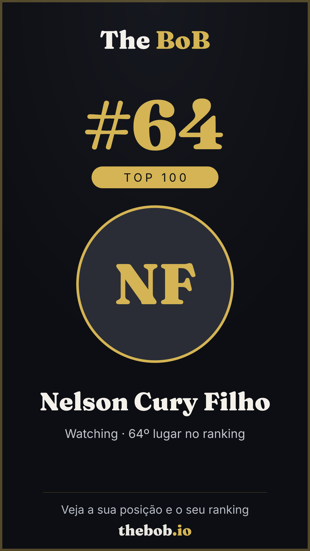 Selo The BoB · Nelson Cury Filho