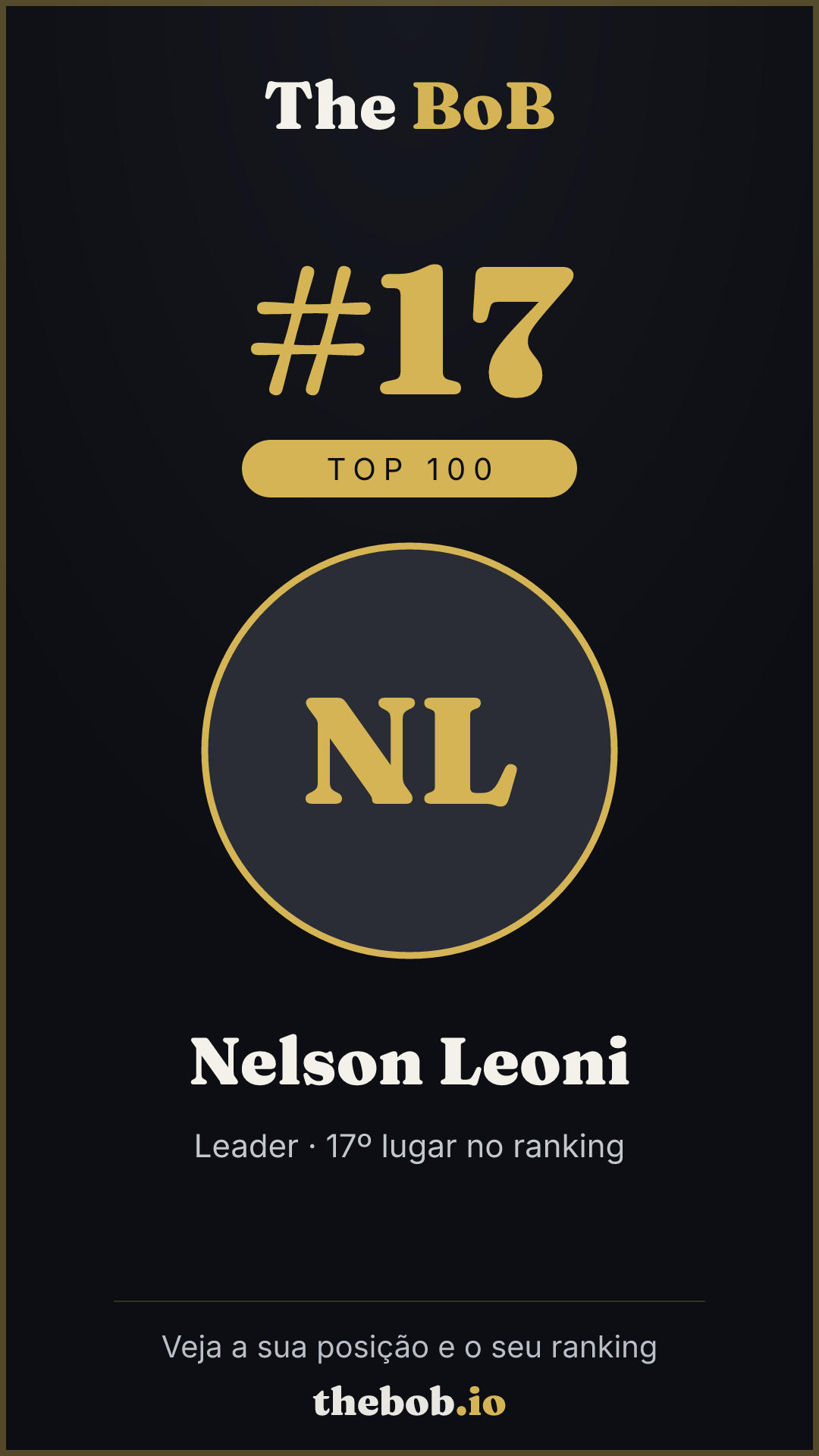 Selo The BoB · Nelson Leoni