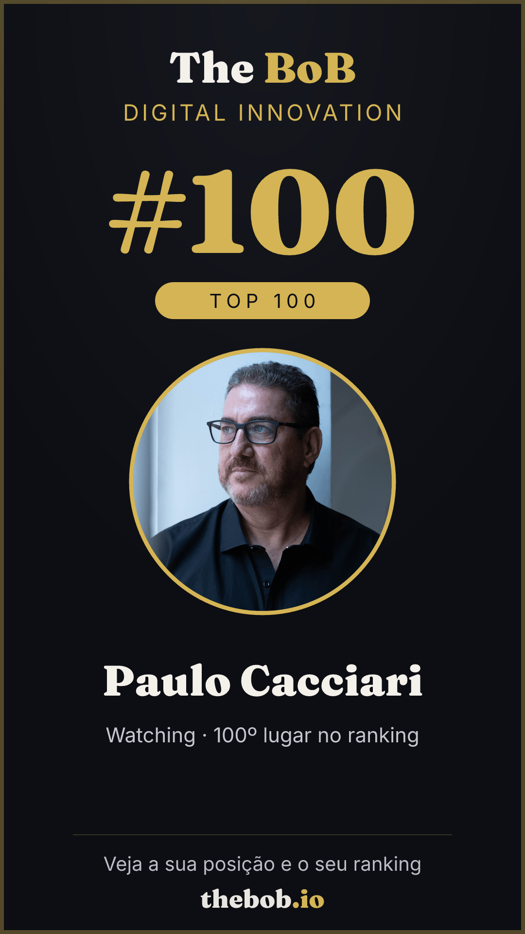 Selo The BoB · Paulo Cacciari